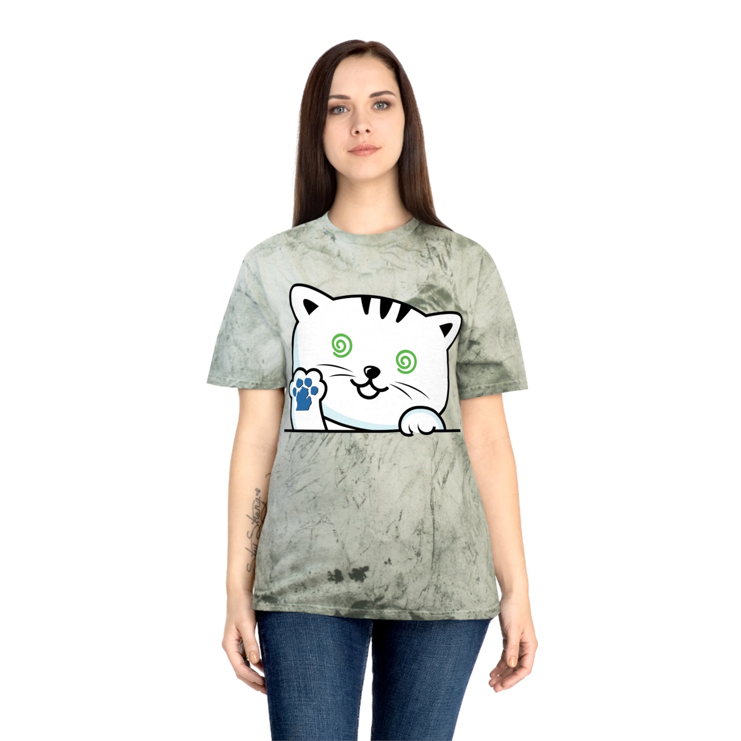 Nauti Cat Color Blast T-Shirt - Fun Cat Design for Animal Lovers