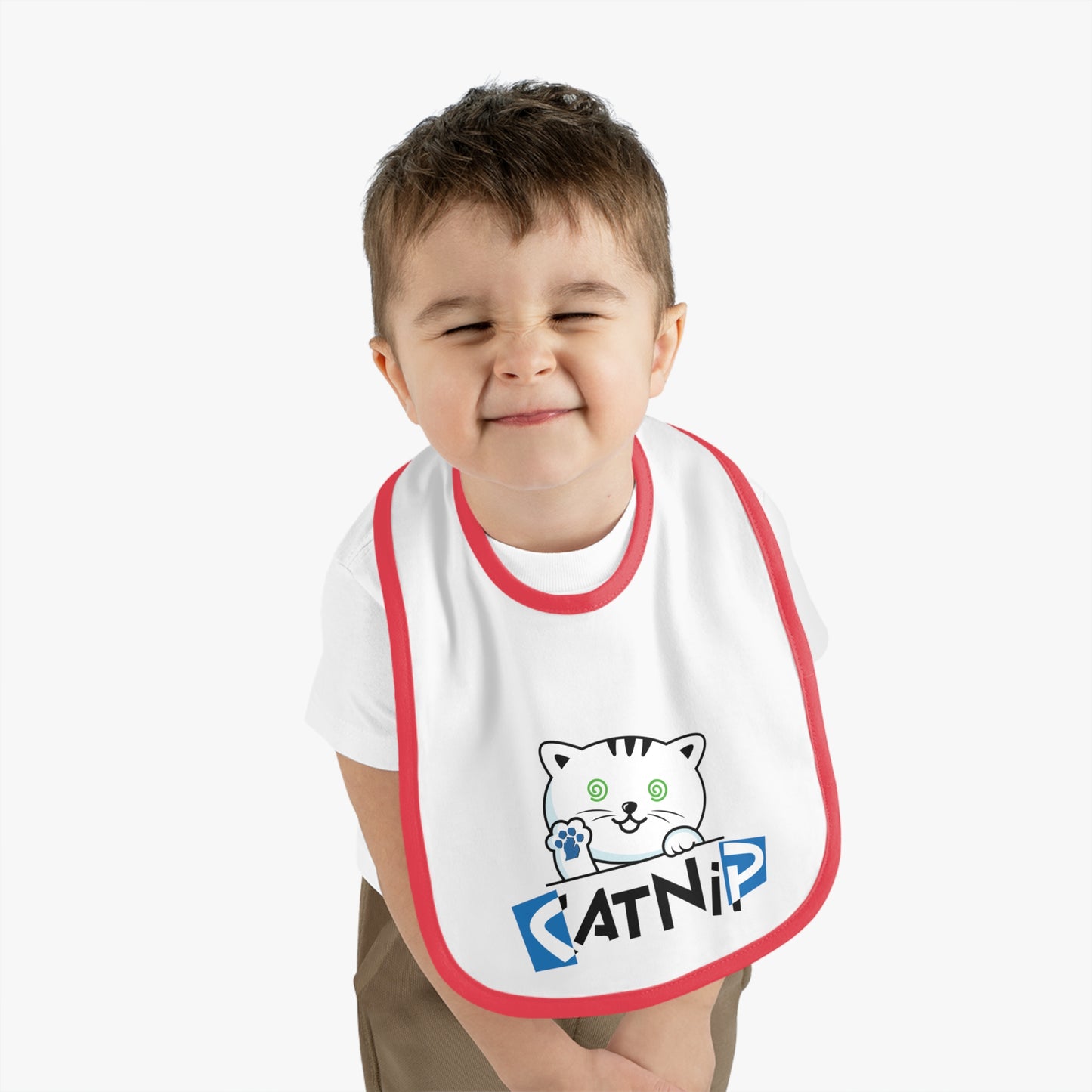 Little Baby Catnip Bib - Perfect for Mealtime Fun!