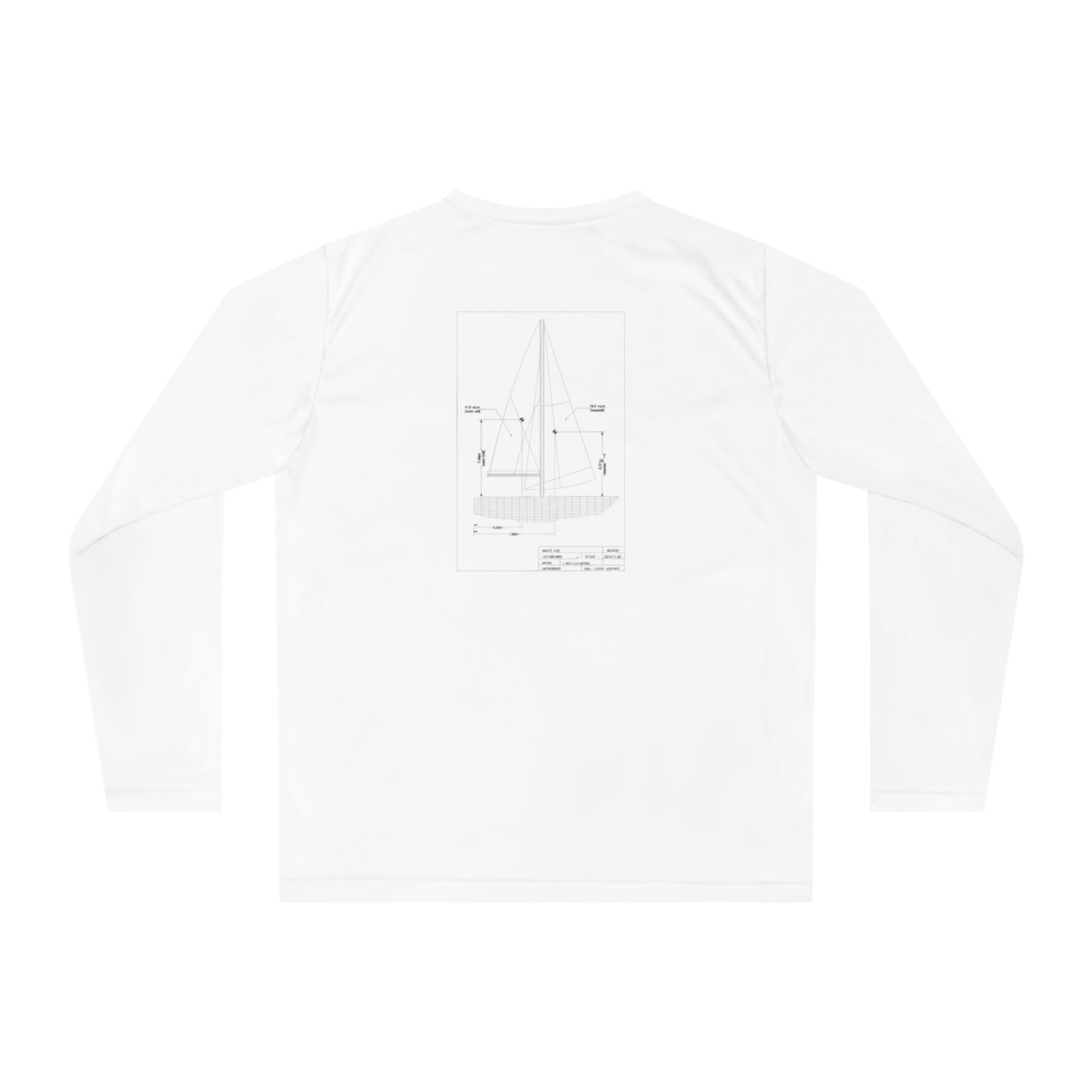 Unisex Performance Long Sleeve Shirt - Nautical Sailing Design