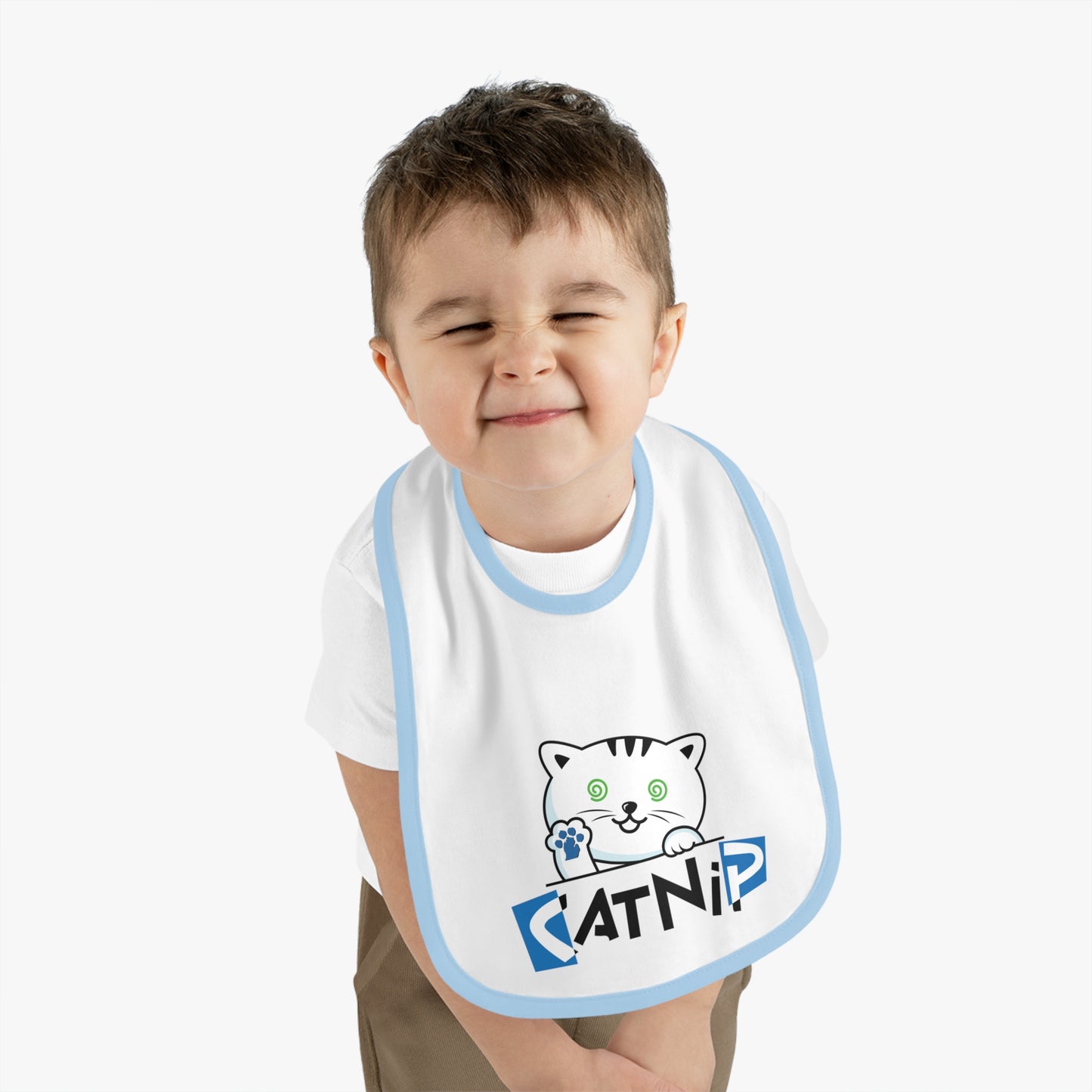 Little Baby Catnip Bib - Perfect for Mealtime Fun!