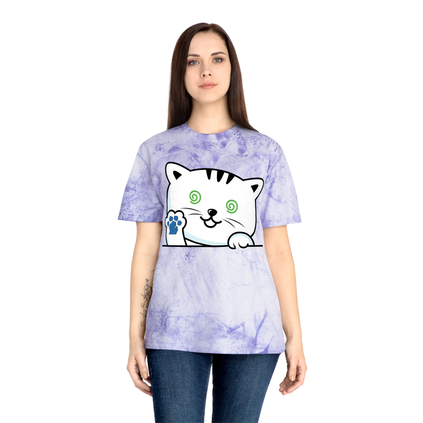 Nauti Cat Color Blast T-Shirt - Fun Cat Design for Animal Lovers