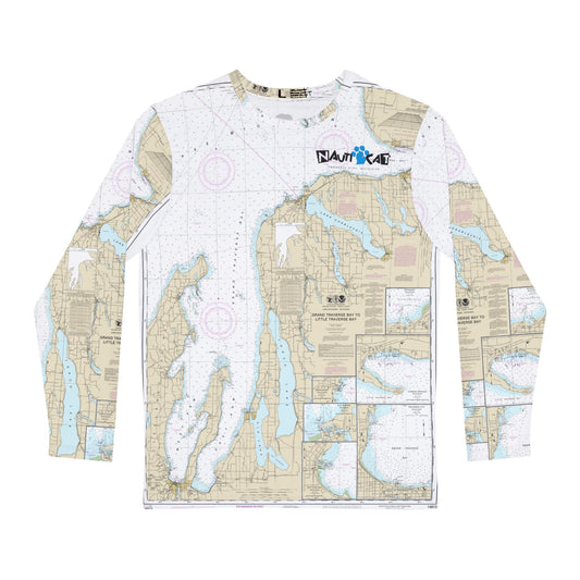 Nautical Chart 14913 Long Sleeve Shirt - Perfect for Adventurous Souls | Outdoor Enthusiast Apparel