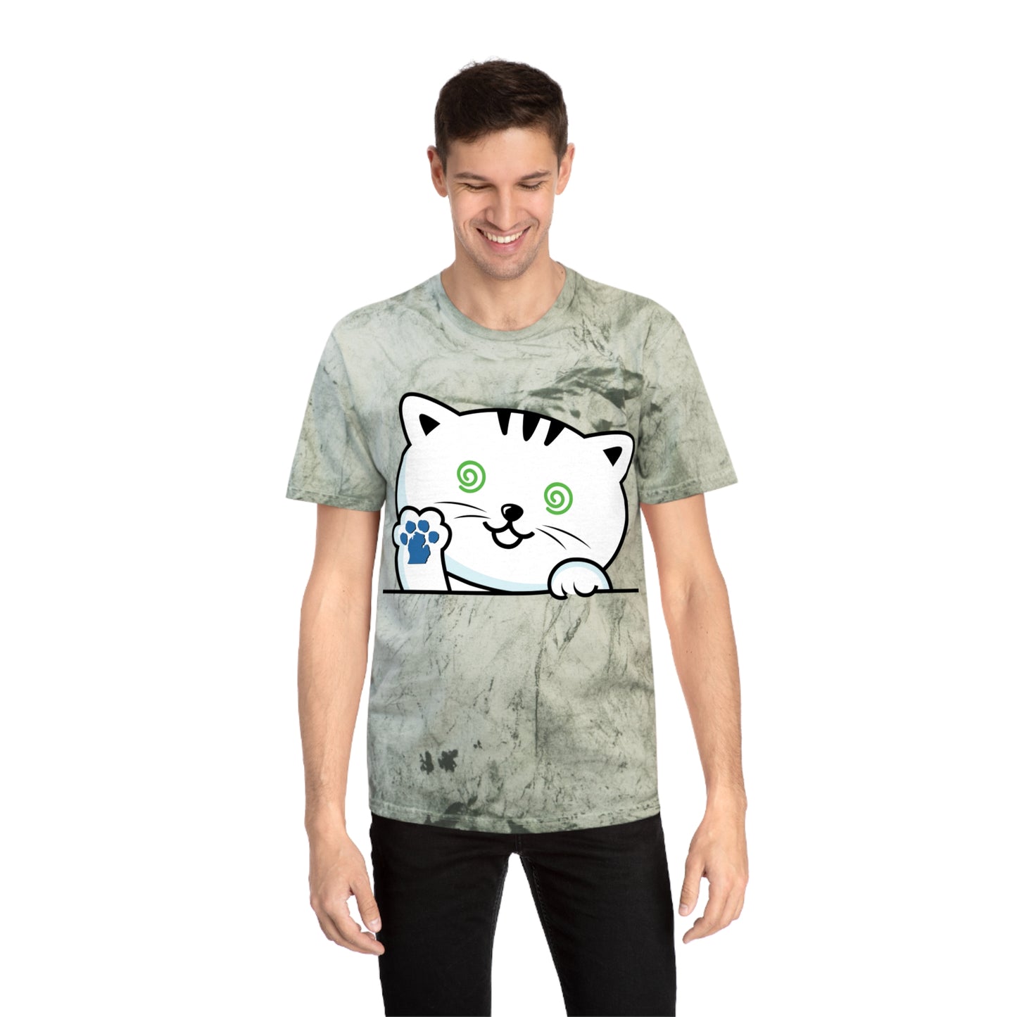 Nauti Cat Color Blast T-Shirt - Fun Cat Design for Animal Lovers