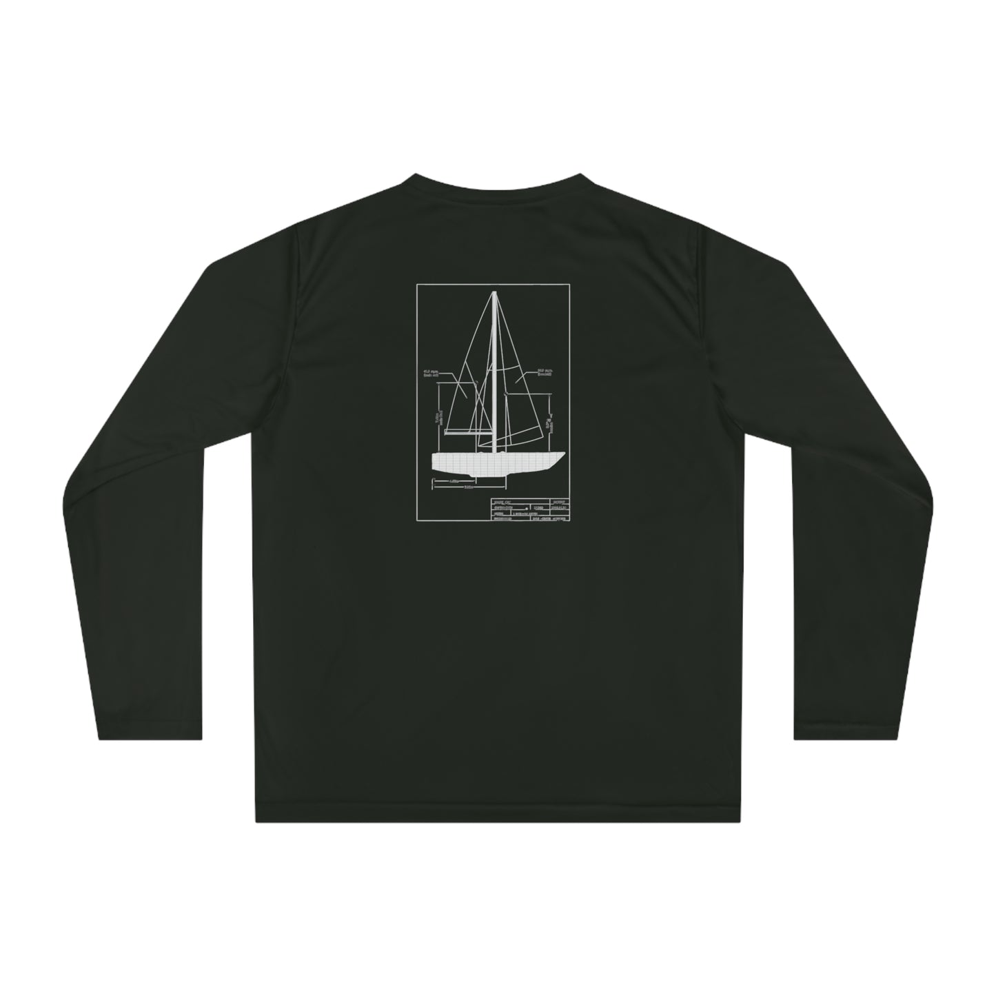 Unisex Performance Long Sleeve Shirt - Nautical Sailing Design