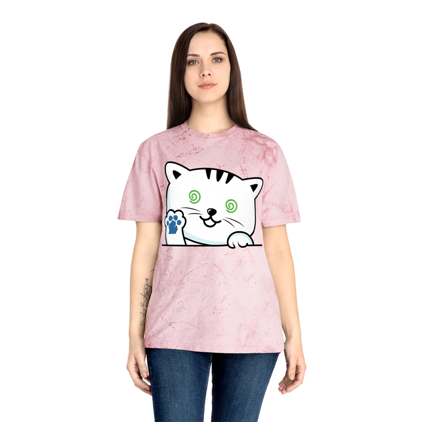 Nauti Cat Color Blast T-Shirt - Fun Cat Design for Animal Lovers