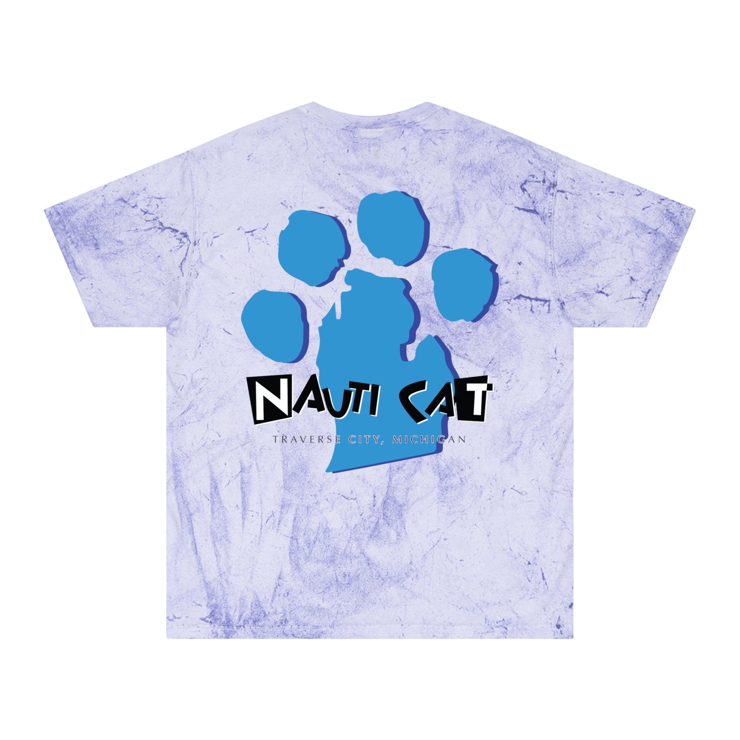 Nauti Cat Color Blast T-Shirt - Fun Cat Design for Animal Lovers