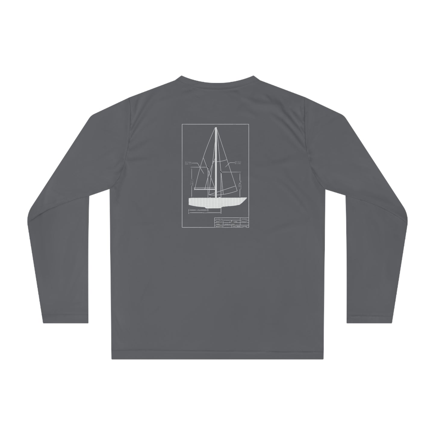 Unisex Performance Long Sleeve Shirt - Nautical Sailing Design