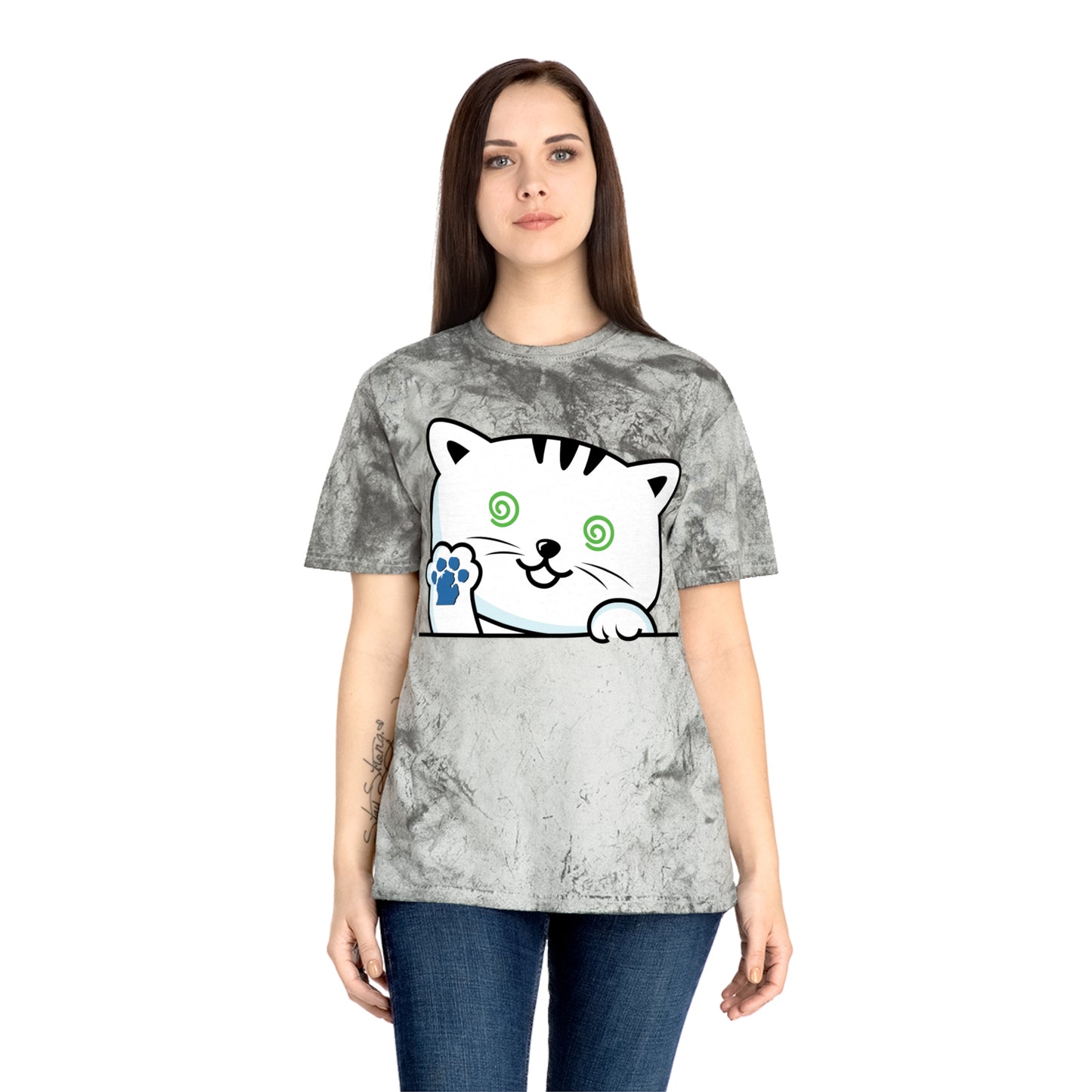 Nauti Cat Color Blast T-Shirt - Fun Cat Design for Animal Lovers