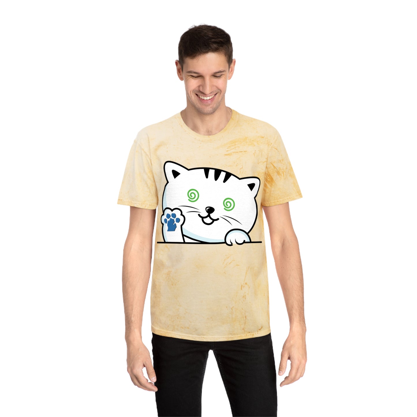 Nauti Cat Color Blast T-Shirt - Fun Cat Design for Animal Lovers
