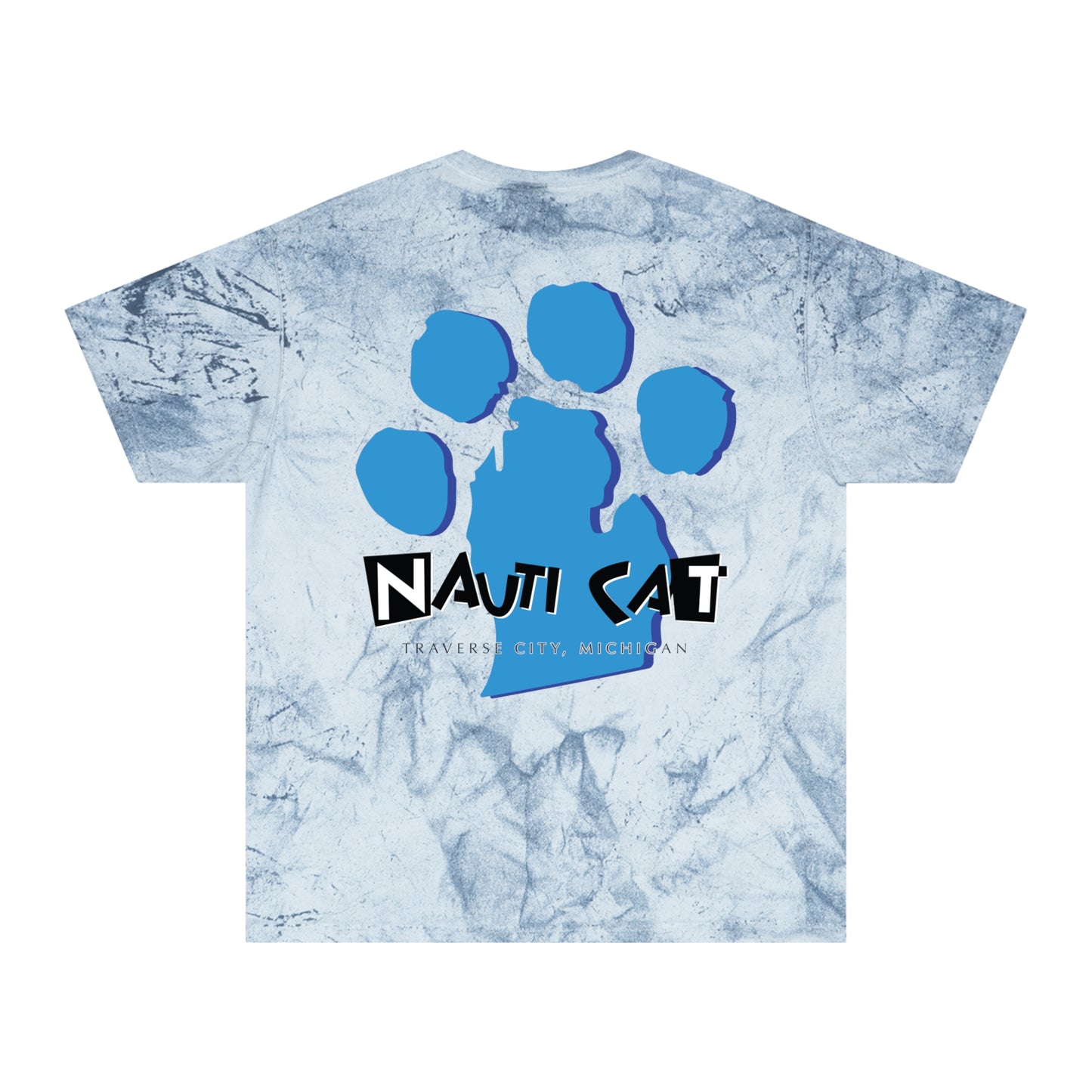 Nauti Cat Color Blast T-Shirt - Fun Cat Design for Animal Lovers
