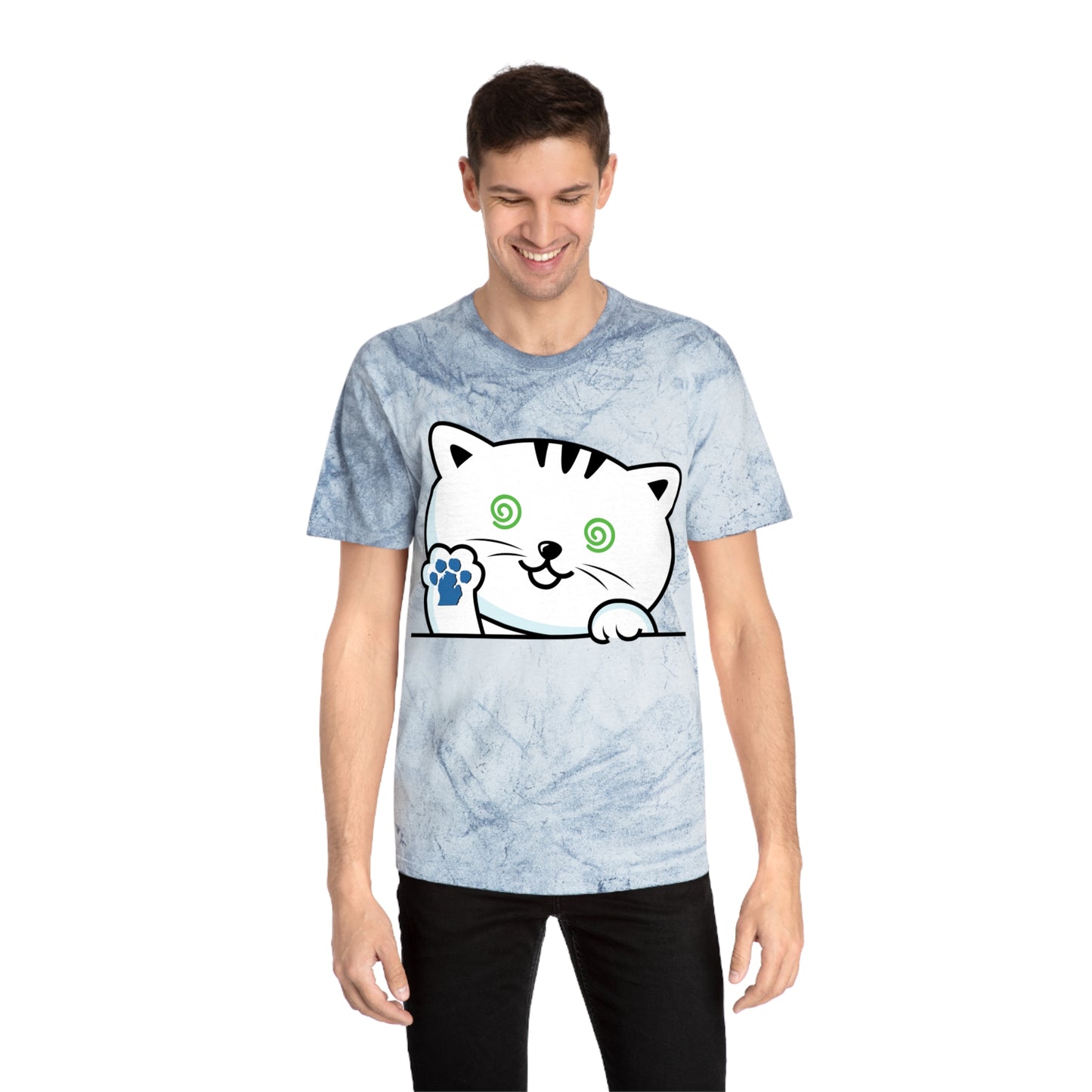 Nauti Cat Color Blast T-Shirt - Fun Cat Design for Animal Lovers