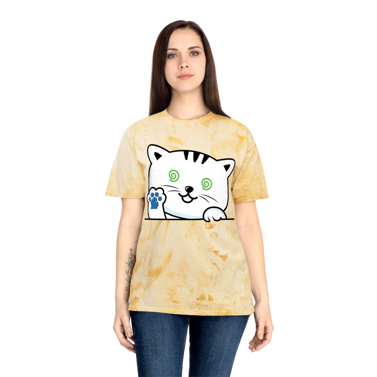 Nauti Cat Color Blast T-Shirt - Fun Cat Design for Animal Lovers