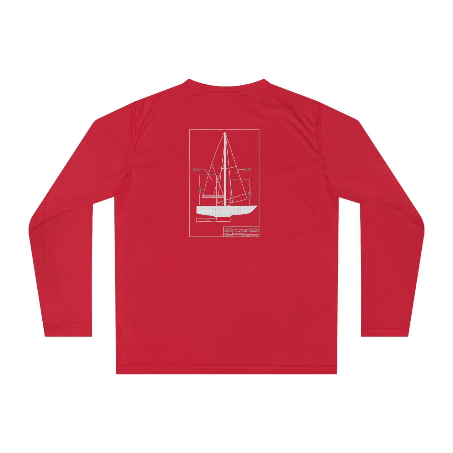 Unisex Performance Long Sleeve Shirt - Nautical Sailing Design