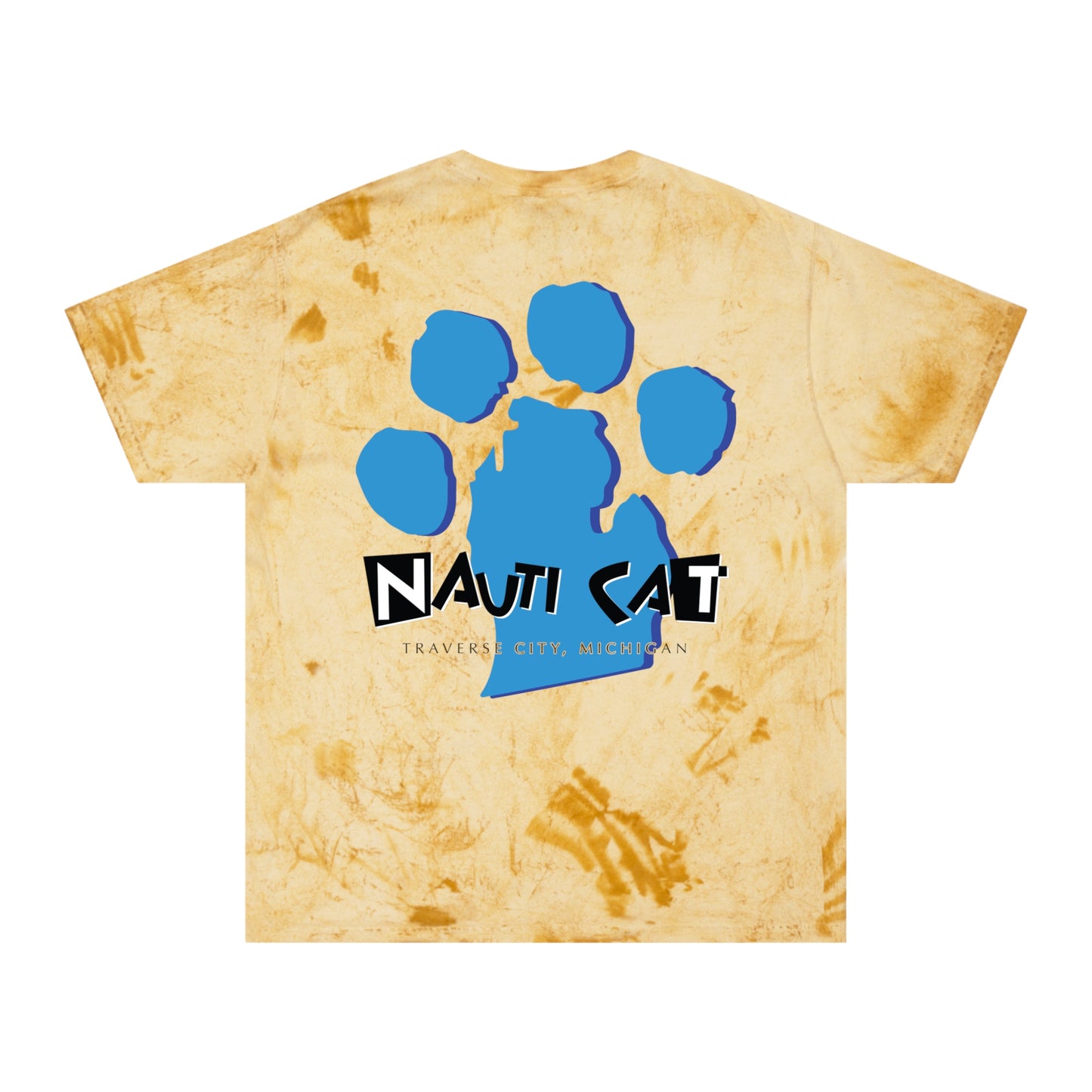 Nauti Cat Color Blast T-Shirt - Fun Cat Design for Animal Lovers