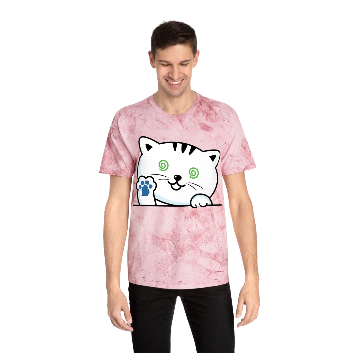 Nauti Cat Color Blast T-Shirt - Fun Cat Design for Animal Lovers