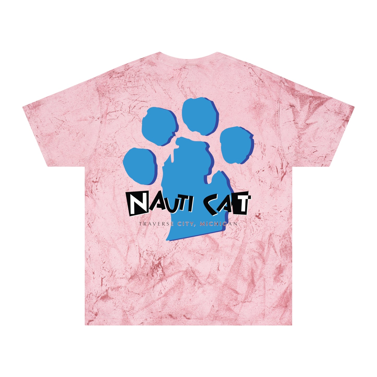 Nauti Cat Color Blast T-Shirt - Fun Cat Design for Animal Lovers