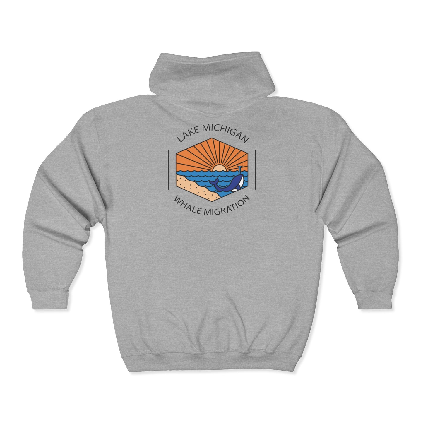 Stylish Unisex Zip Hoodie with Nautical Design, Perfect for Every Casual Occasion, Great Gift for Friends, Cozy Winter Layer